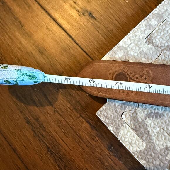 Vintage Y2K Lucky Brand Leather Tooled Embossed Brown Belt Paisley Pattern Sz L - Picture 7 of 7